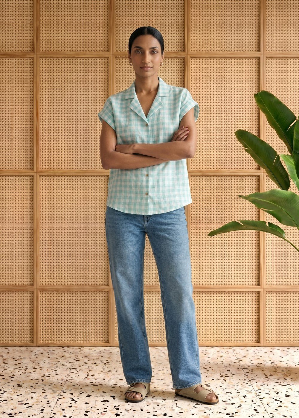 minty grid shirt minty grid shirt