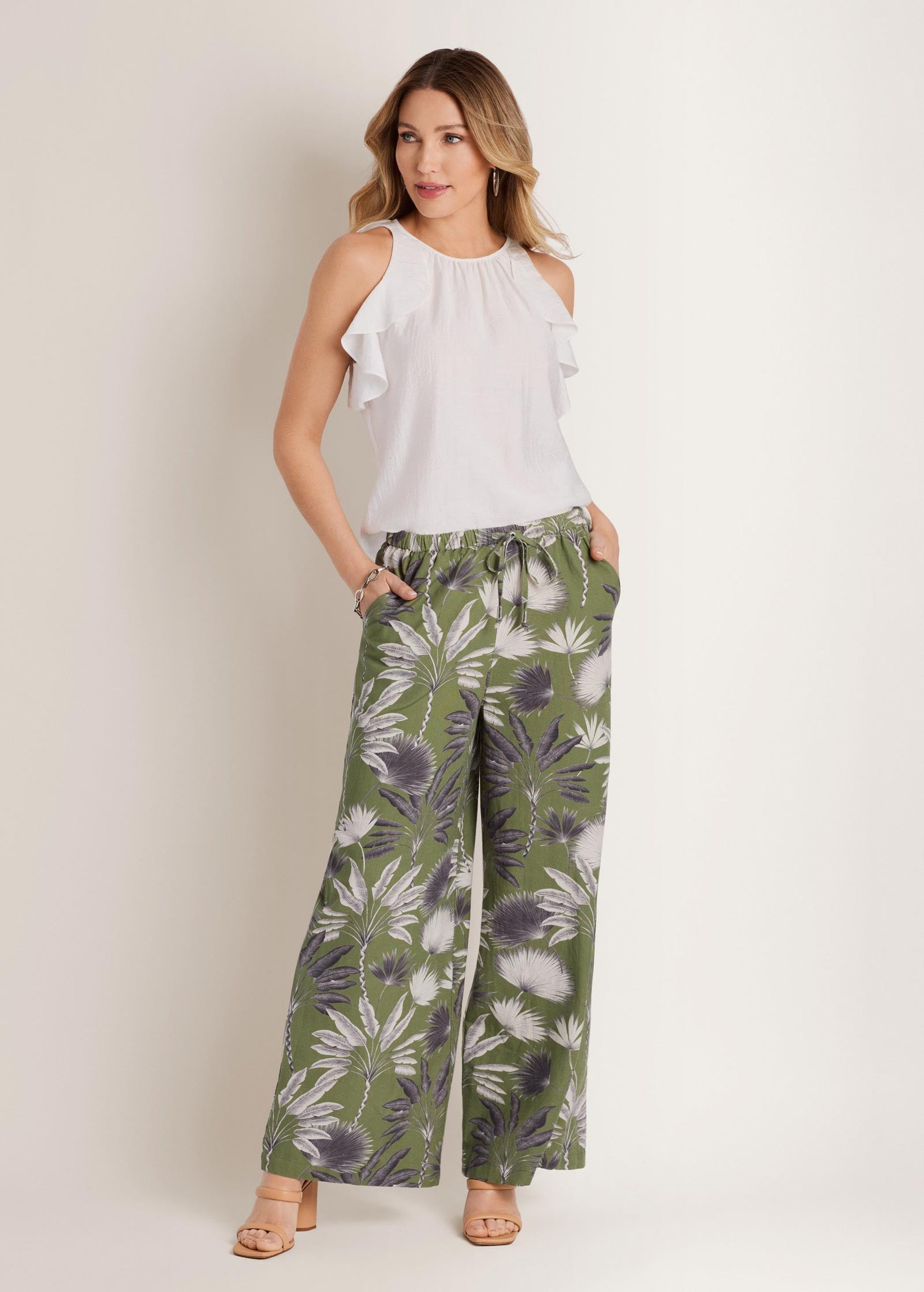 wide leg linen pant palm oasis wide leg linen pant palm oasis