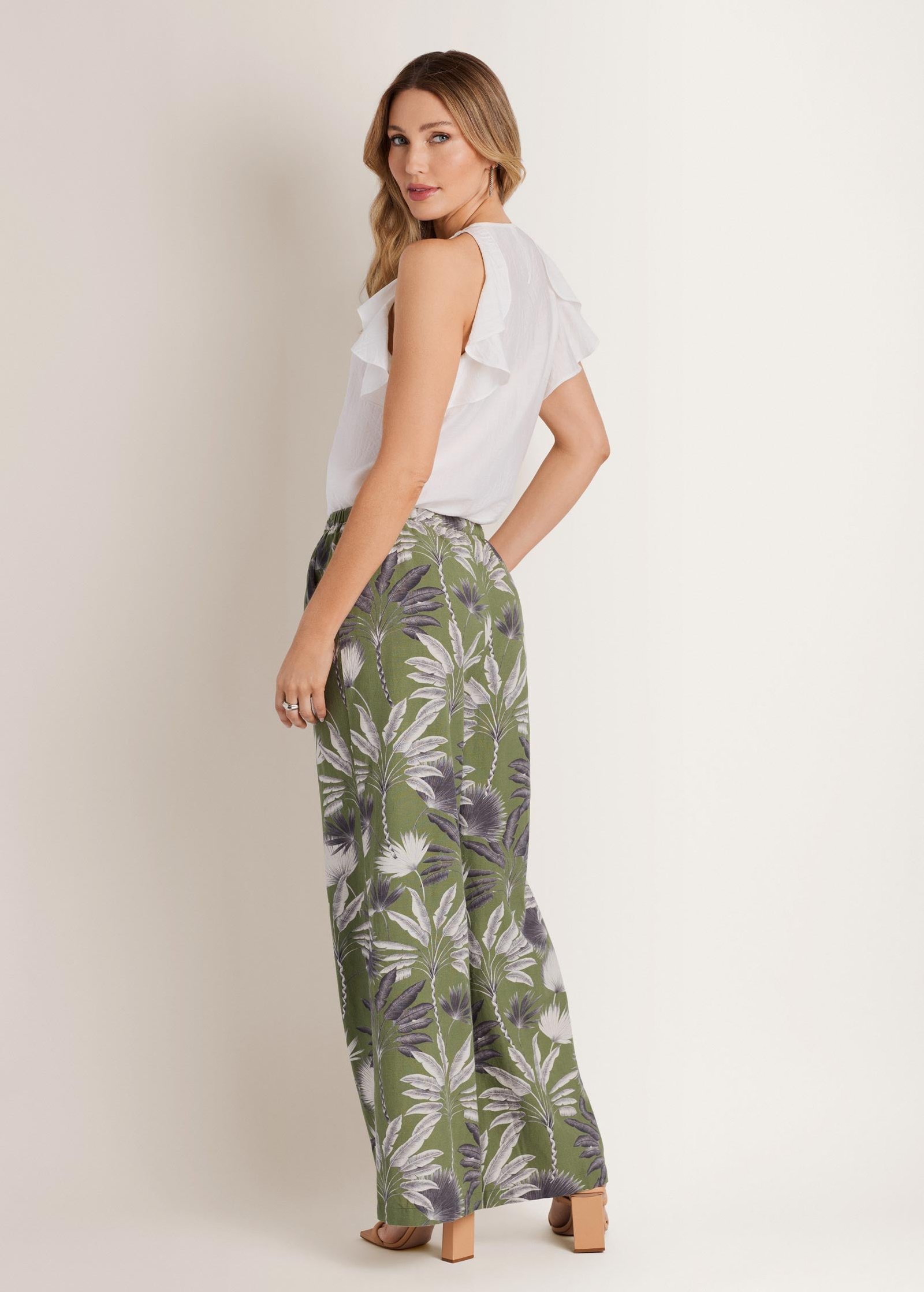 wide leg linen pant palm oasis wide leg linen pant palm oasis