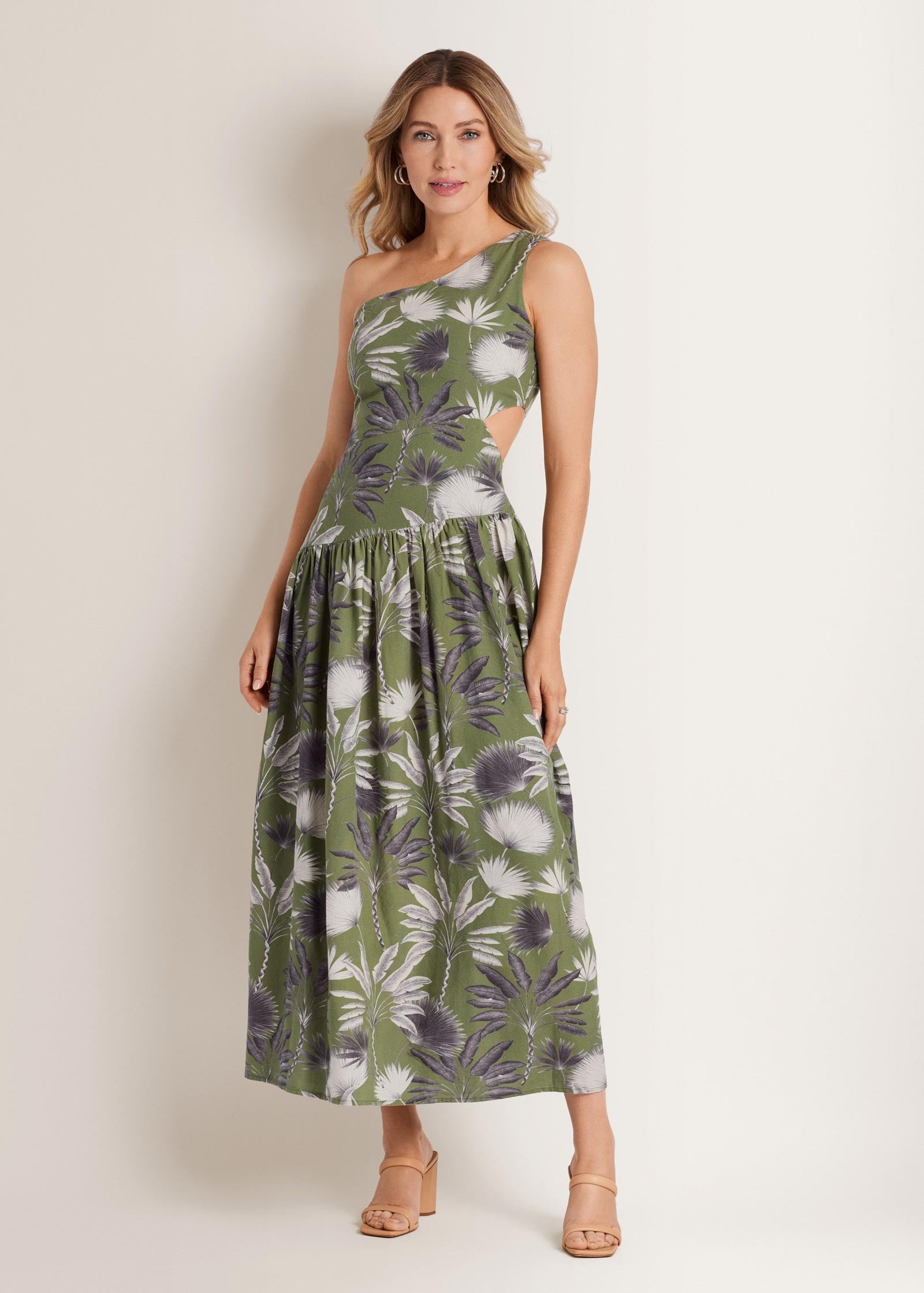 linen cutout maxi dress palm oasis linen cutout maxi dress palm oasis